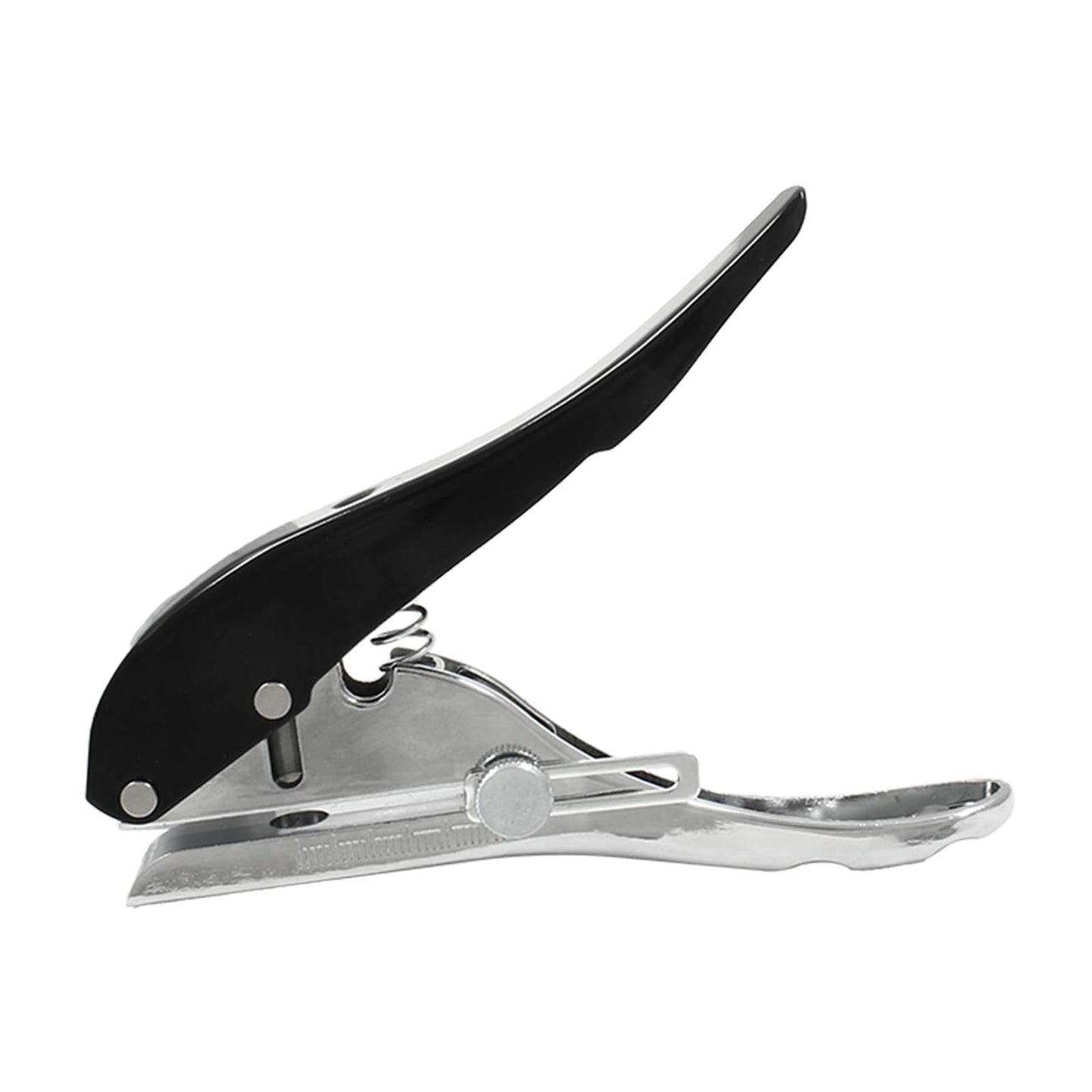Metal Hole Punch Heavy Duty Single Hole Puncher, Portable Paper Punch for Id Cards PVC Cards Plastic Cardboard