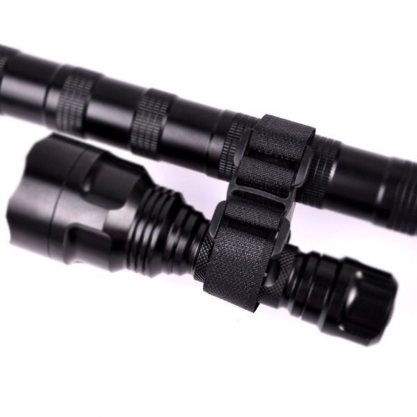 Multi-Purpose Bike Strap Flashlight LED Tourch Mount Holder Bike Lock Clamp Holder Hook&Loop Band Mountain Bicycle Accessories