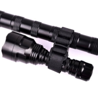 Multi-Purpose Bike Strap Flashlight LED Tourch Mount Holder Bike Lock Clamp Holder Hook&Loop Band Mountain Bicycle Accessories