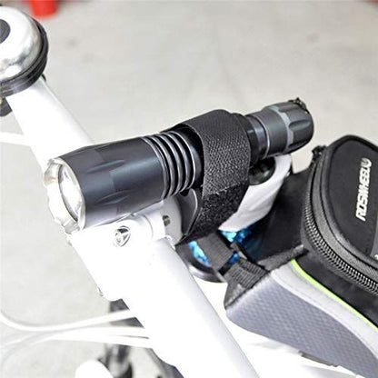 Multi-Purpose Bike Strap Flashlight LED Tourch Mount Holder Bike Lock Clamp Holder Hook&Loop Band Mountain Bicycle Accessories