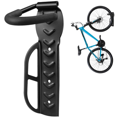 Bike Rack Garage Wall Mount, Wall Mount Bike Rack with Screws, Heavy Duty Steel Vertical Bike Hook Holds Up to 66lb for