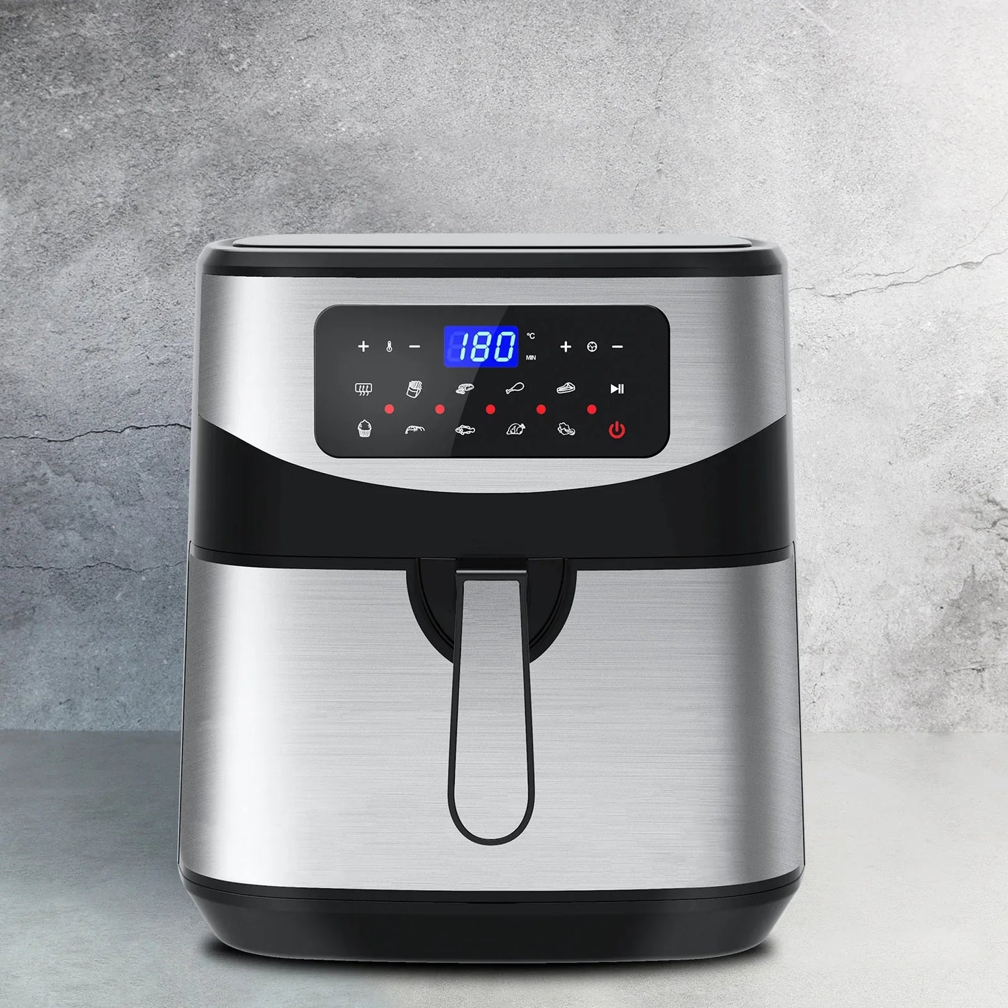 Kitchen Couture 12 Litre Air Fryer Multifunctional LCD One Touch Display Silver - Mekamart Australia