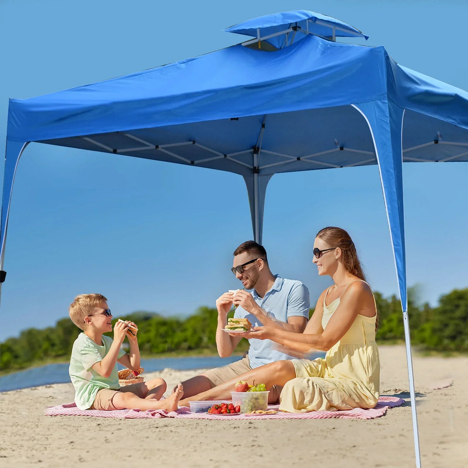 Arcadia Furniture 3M x 3M Outdoor Folding Tent - Navy - Mekamart Australia