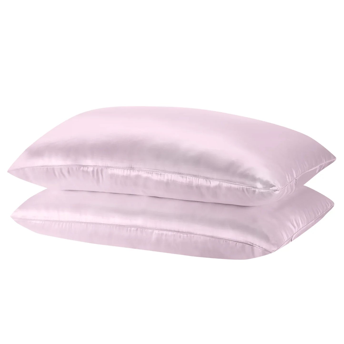 Royal Comfort Mulberry Soft Silk Hypoallergenic Pillowcase Twin Pack 51 x 76cm - Lilac - Mekamart Australia
