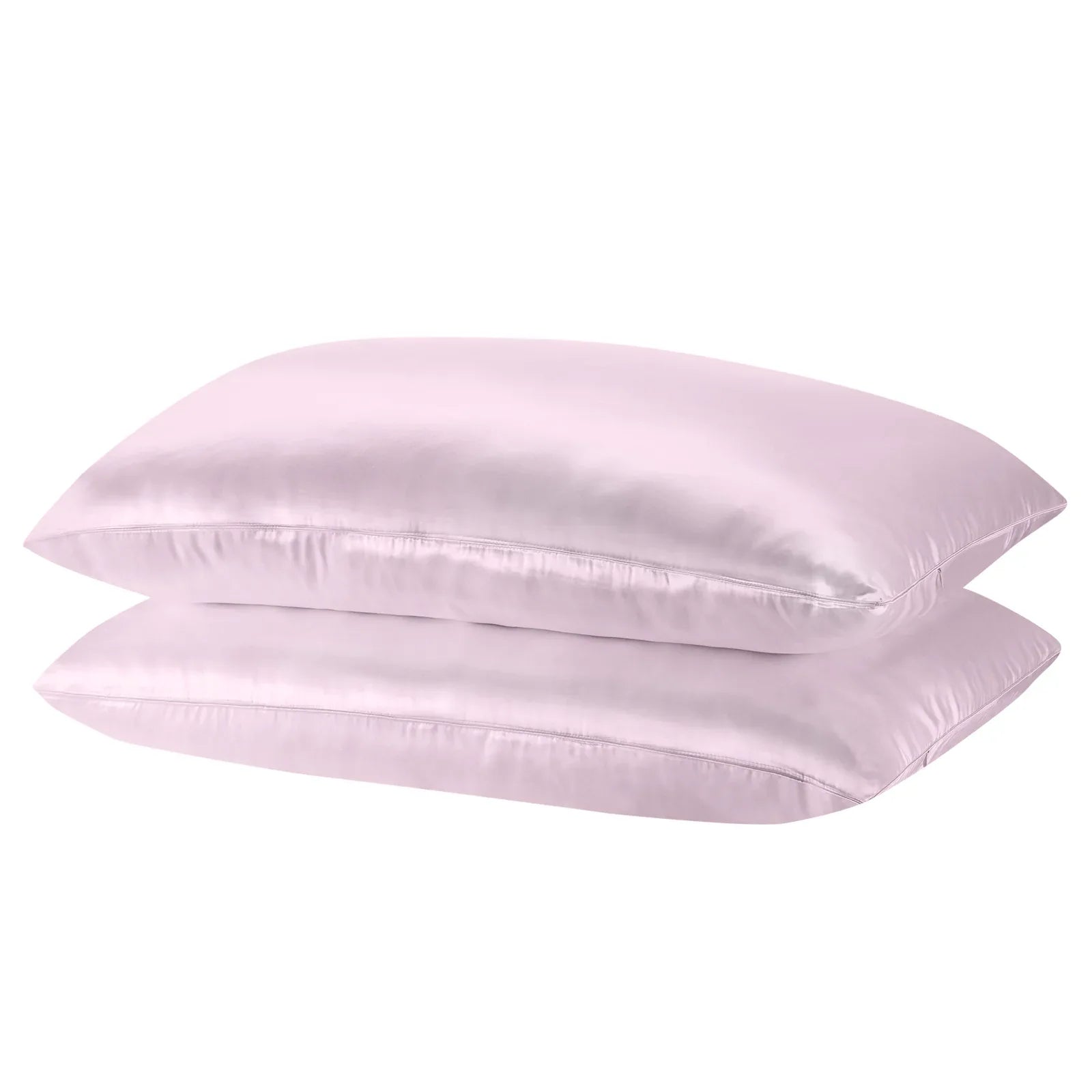 Royal Comfort Mulberry Soft Silk Hypoallergenic Pillowcase Twin Pack 51 x 76cm - Lilac - Mekamart Australia