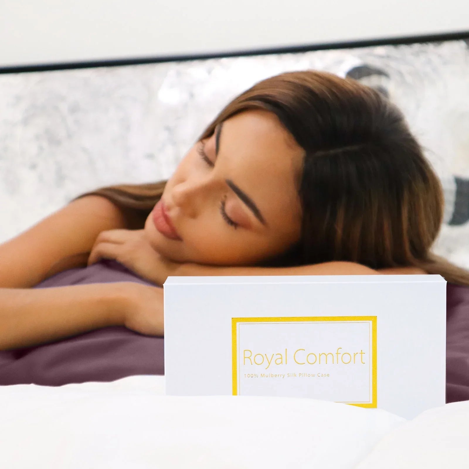 Royal Comfort Pure Silk Pillow Case 100% Mulberry Silk Hypoallergenic Pillowcase - Malaga Wine - Mekamart Australia