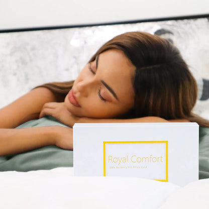Royal Comfort Pure Silk Pillow Case 100% Mulberry Silk Hypoallergenic Pillowcase - Sage - Mekamart Australia