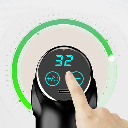 FitSmart LCD Display Mini Vibration Therapy Massage Device Black - Mekamart Australia