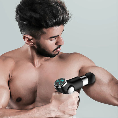 FitSmart LCD Display Mini Vibration Therapy Massage Device Black - Mekamart Australia