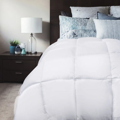 Royal Comfort 800GSM Silk Blend Quilt Duvet Ultra Warm Winter Weight - Queen - White - Mekamart Australia