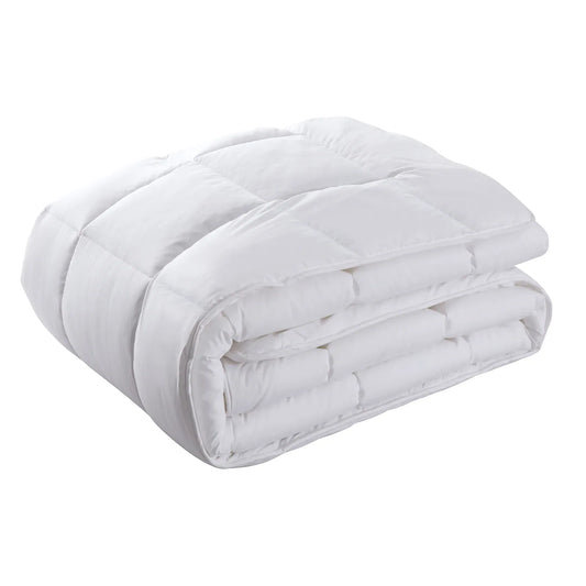 Royal Comfort 800GSM Silk Blend Quilt Duvet Ultra Warm Winter Weight - King - White - Mekamart Australia
