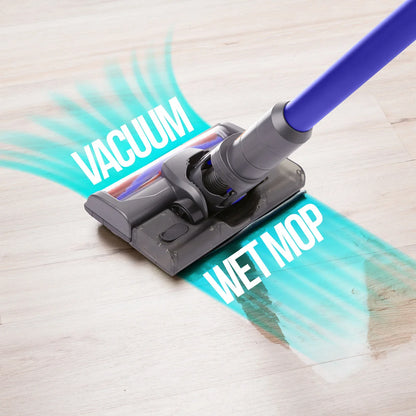 MyGenie H20 PRO Wet Mop 2-IN-1 Cordless Stick Vacuum Cleaner Handheld Recharge - Blue - Mekamart Australia