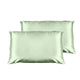 Casa Decor Luxury Satin Pillowcase Twin Pack Size With Gift Box Luxury - Sage Green - Mekamart Australia