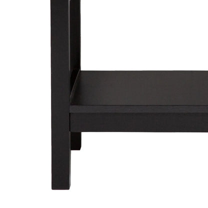 Casa Decor Tulum Rattan Bedside Table Drawers Table Nightstand Cabinet Black - Mekamart Australia