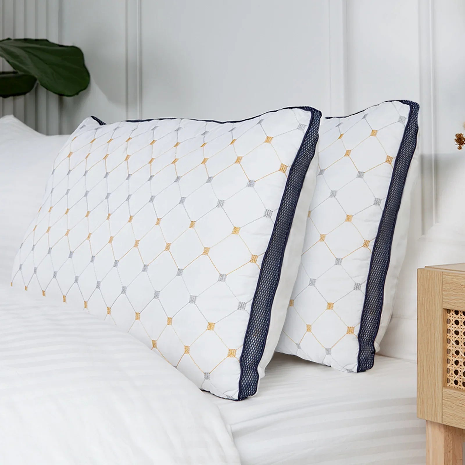 Royal Comfort Luxury Air Mesh Pillows 4 Pack Hotel Quality Checked Ultra Comfort - Mekamart Australia