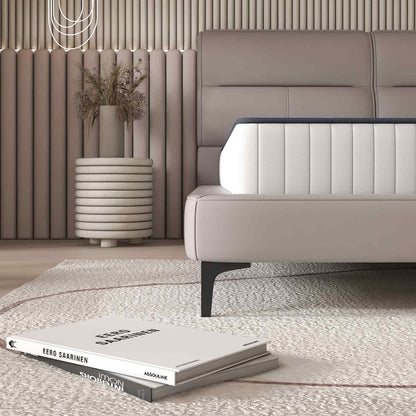 Spine-Lab Mattress 5 Zone 21cm Medium Firm Foam Bonnell Spring - King Single - White - Mekamart Australia
