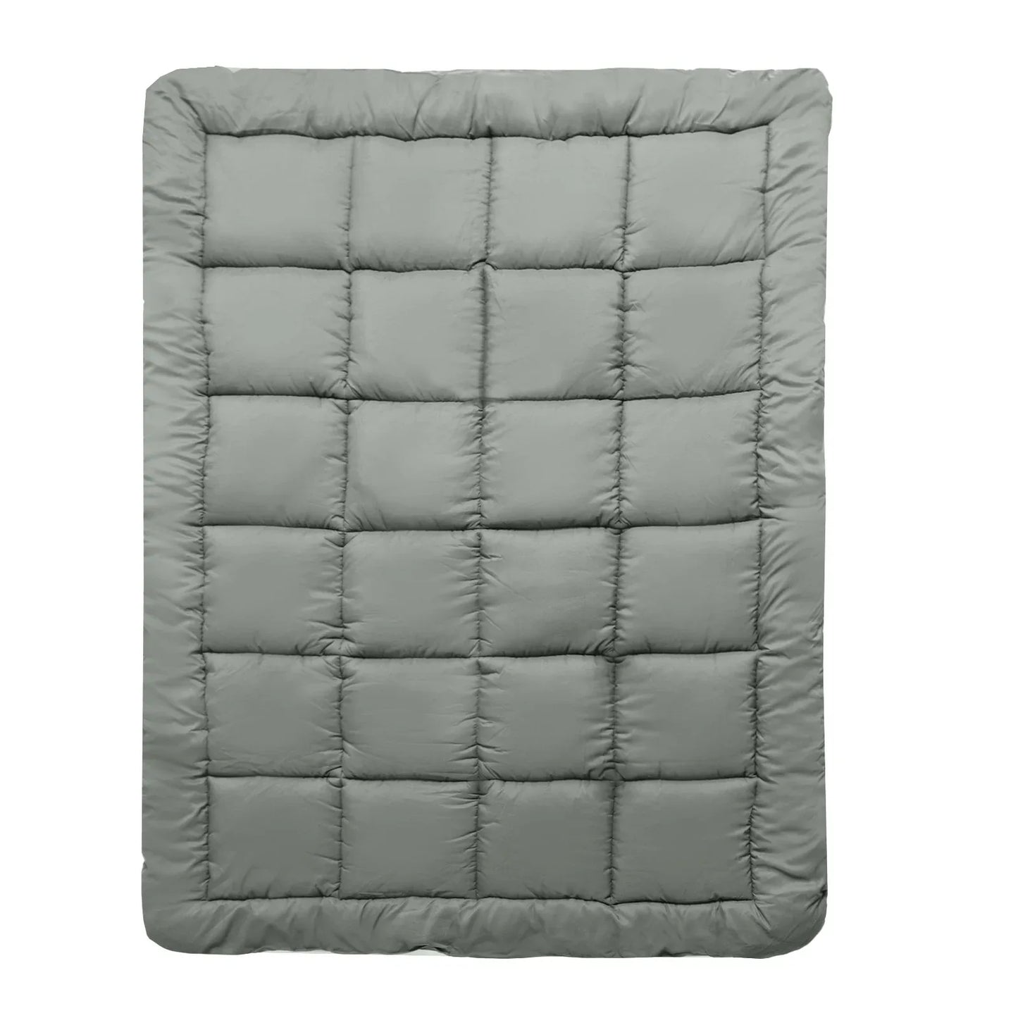 Royal Comfort Charcoal Bamboo Blend Topper 800GSM 45cm Skirt Luxury Bedding - King - Charcoal - Mekamart Australia