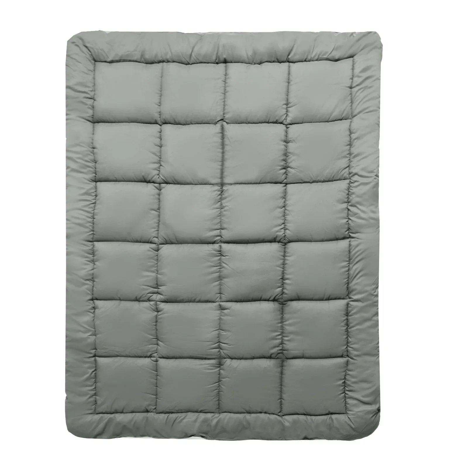 Royal Comfort Charcoal Bamboo Blend Topper 800GSM 45cm Skirt Luxury Bedding - King - Charcoal - Mekamart Australia