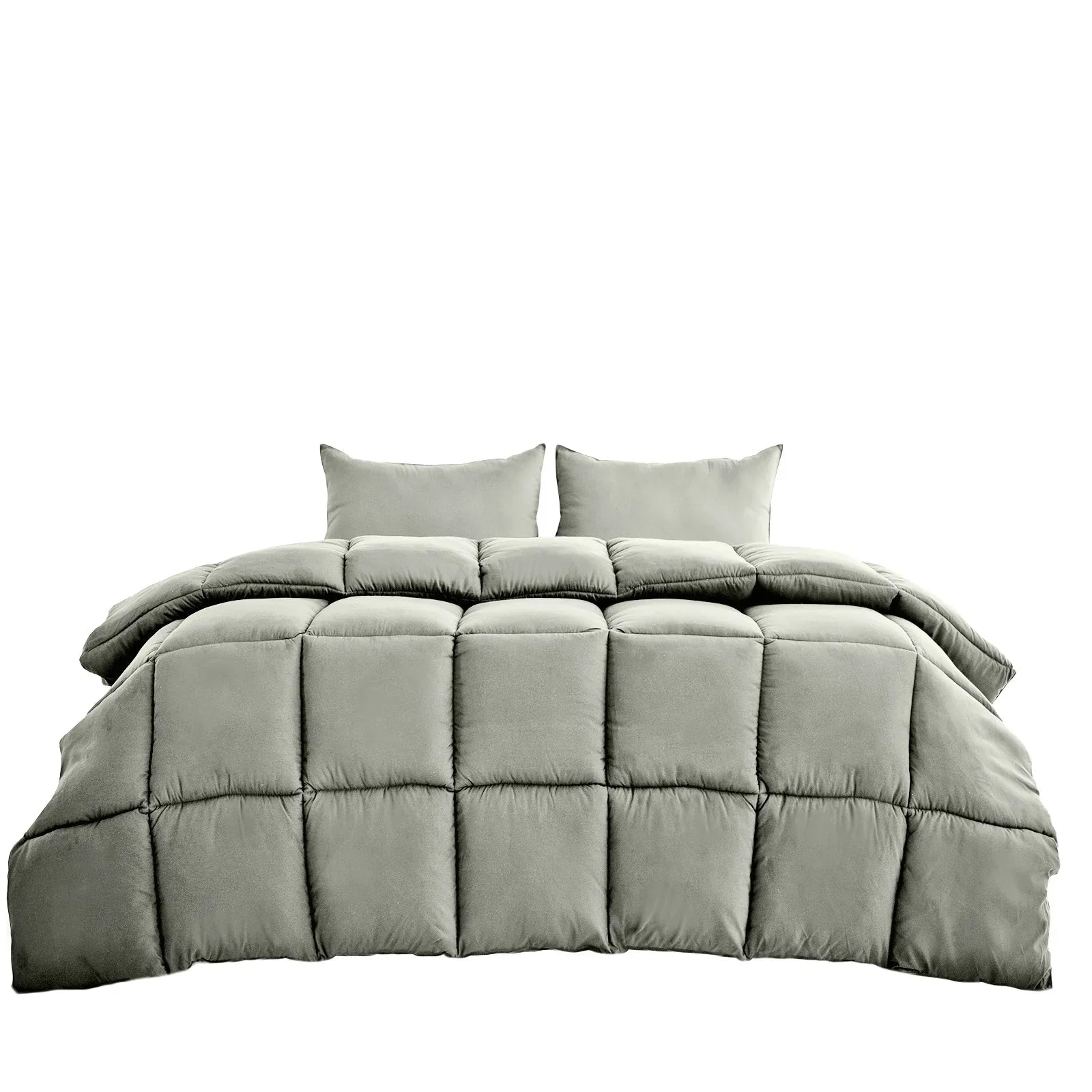 Royal Comfort 350GSM Charcoal Bamboo Quilt Luxury Bedding Duvet All Seasons - King - Charcoal - Mekamart Australia