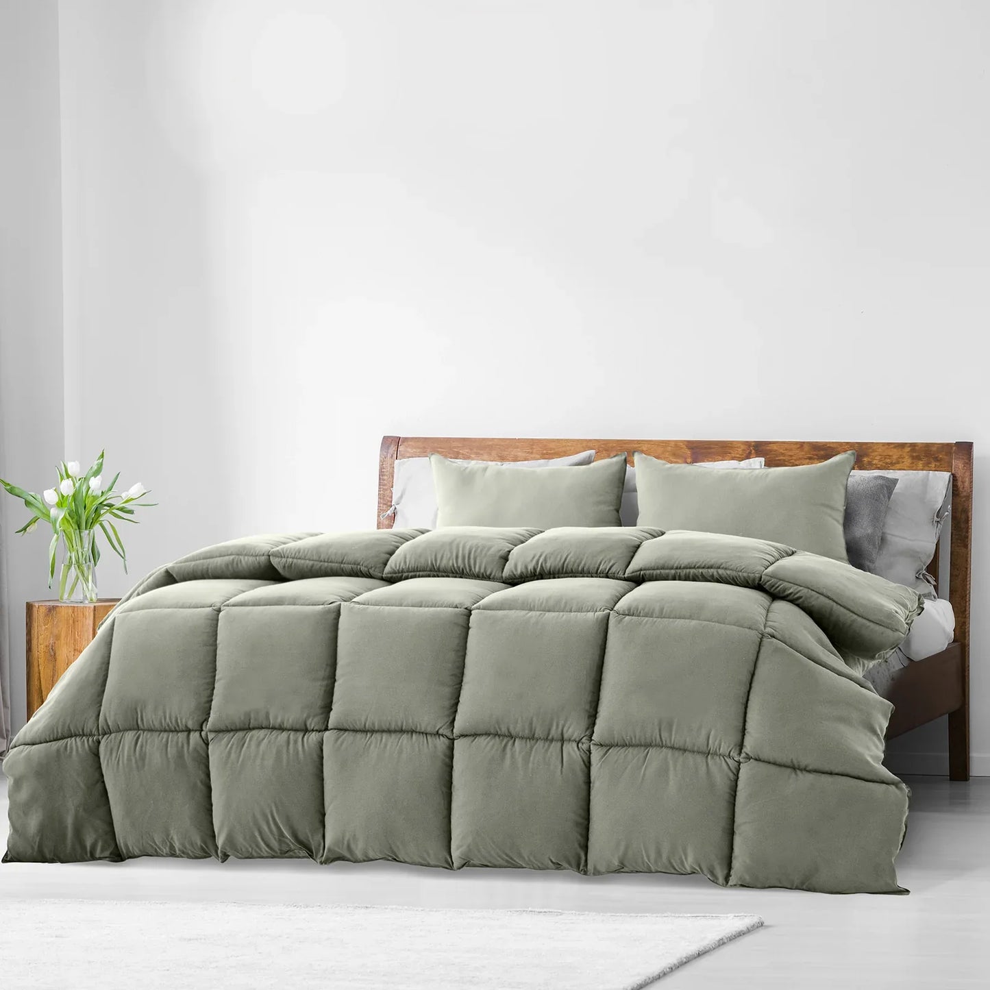 Royal Comfort 350GSM Charcoal Bamboo Quilt Luxury Bedding Duvet All Seasons - King - Charcoal - Mekamart Australia