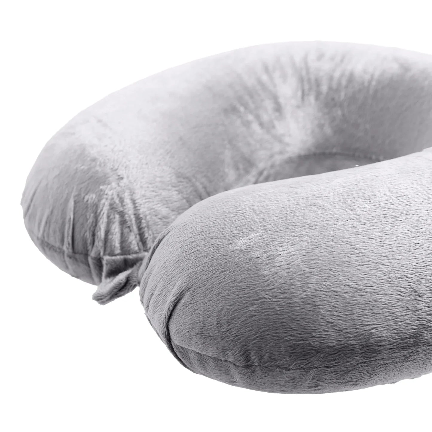 Milano Decor Memory Foam Travel Neck Pillow With Clip Cushion Support Soft Grey - Mekamart Australia