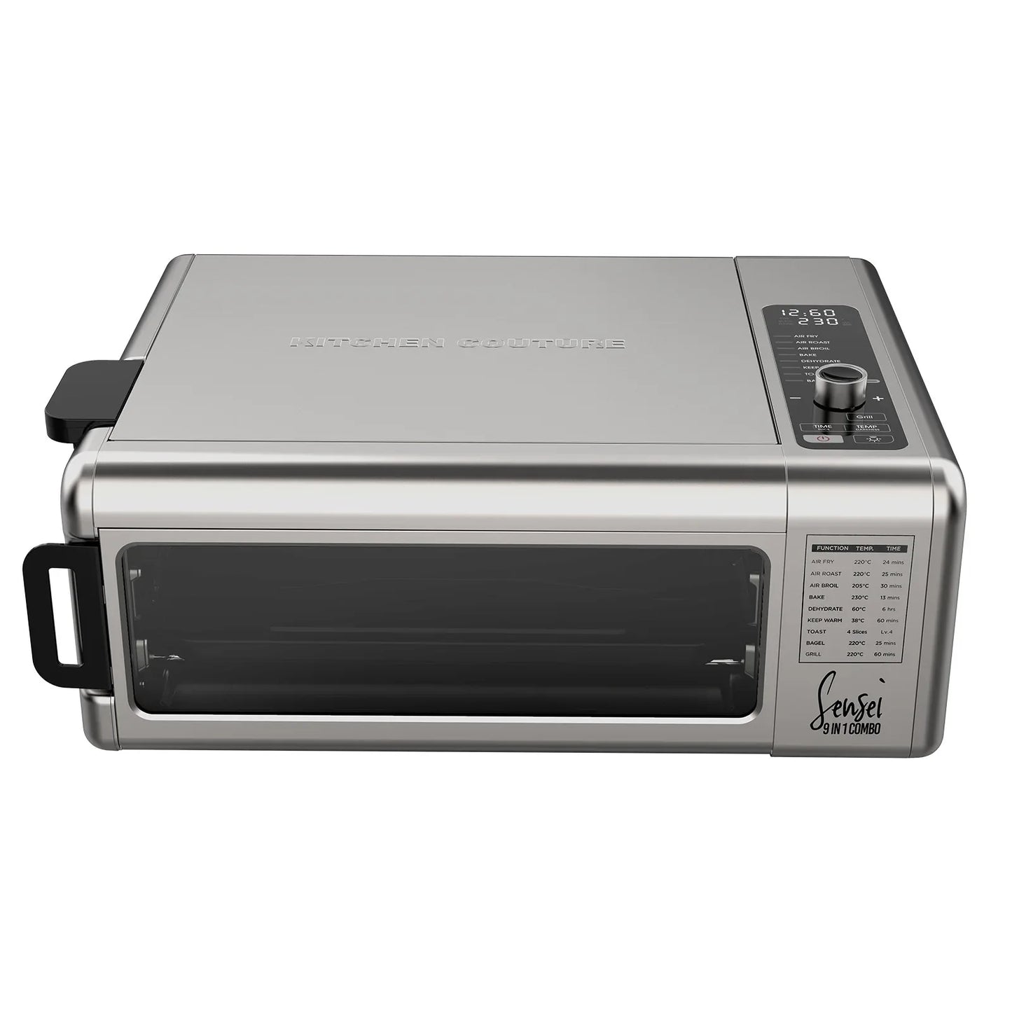 Kitchen Couture 9-In-1 Sensei XL Flip Air Fryer Oven Grill Stainless Steel - Mekamart Australia