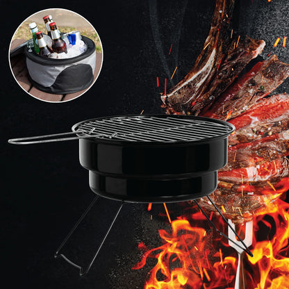 Havana Outdoors 2-IN-1 BBQ Grill Cooler Combo Set Outdoor Camping Picnic - Mekamart Australia