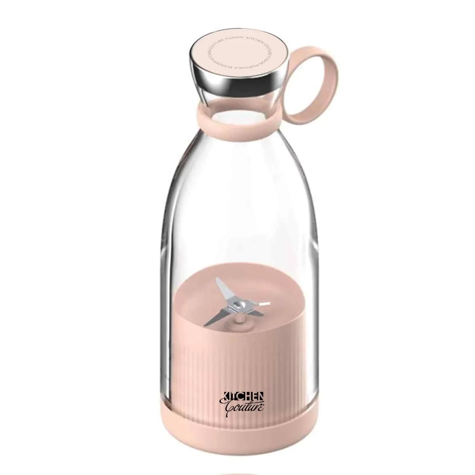 Kitchen Couture Fusion Portable Blender Electric Hand Held Mixer Shaker Maker - Pink - Mekamart Australia