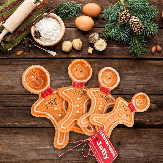 Bread and Butter Figurine Gingerbread Man Spoons 4 Pack - Mekamart Australia