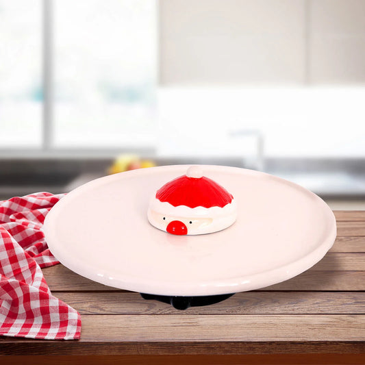 Bread and Butter Santa Footed Cake Plate 29 x 12.5cm - Mekamart Australia
