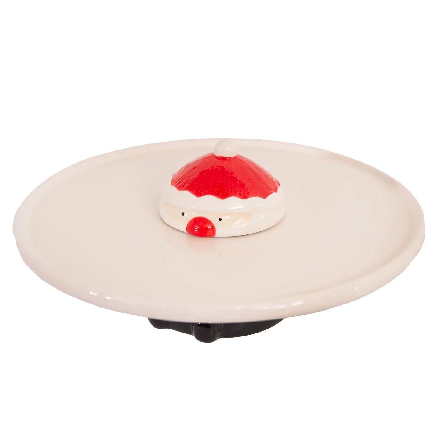 Bread and Butter Santa Footed Cake Plate 29 x 12.5cm - Mekamart Australia