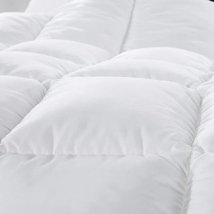 500GSM Soft Goose Feather Down Quilt Duvet 95% Feather 5% Down All-Seasons - King - White - Mekamart Australia
