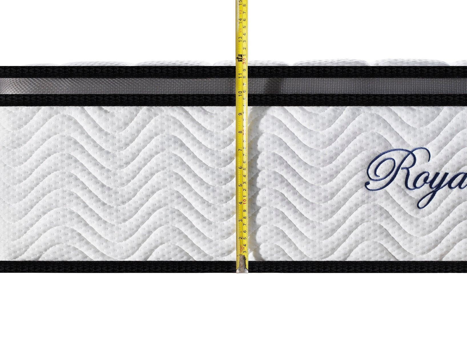 Ergopedic Mattress 5 Zone Latex Pocket Spring Mattress In A Box 30cm - Queen - White Grey Black - Mekamart Australia