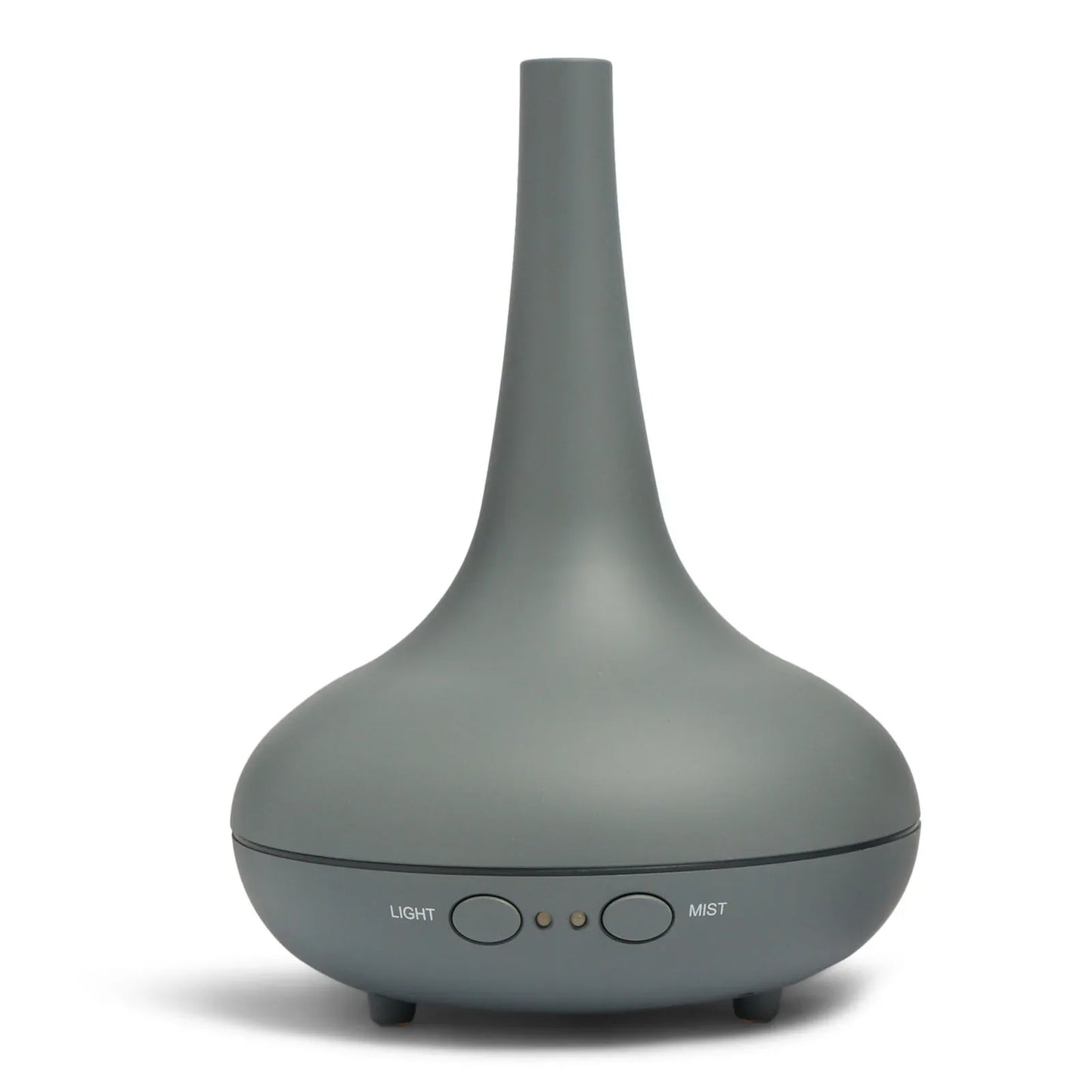 Essential Oil Diffuser Ultrasonic Humidifier Aromatherapy LED Light 200ML 3 Oils - Matte Grey - Mekamart Australia