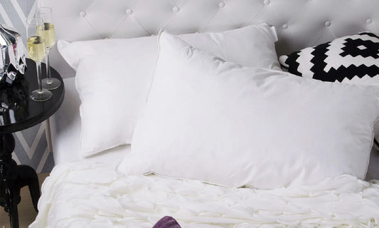 50% Duck Feather & 50% Duck Down Quilt 500GSM + Duck Pillows Twin Pack Combo - Double - White - Mekamart Australia