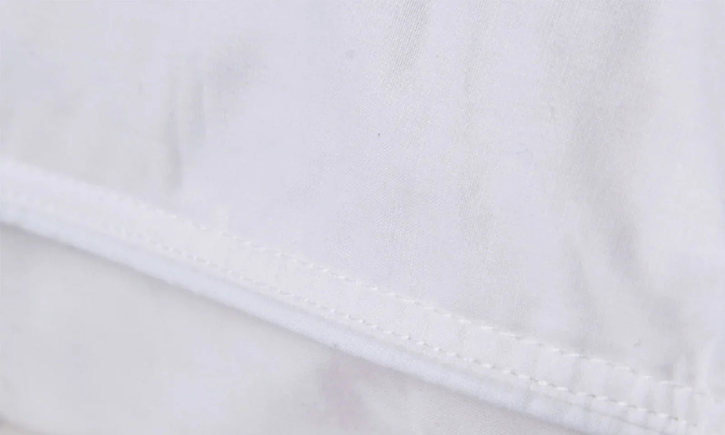 50% Duck Feather & 50% Duck Down Quilt 500GSM + Duck Pillows Twin Pack Combo - Double - White - Mekamart Australia