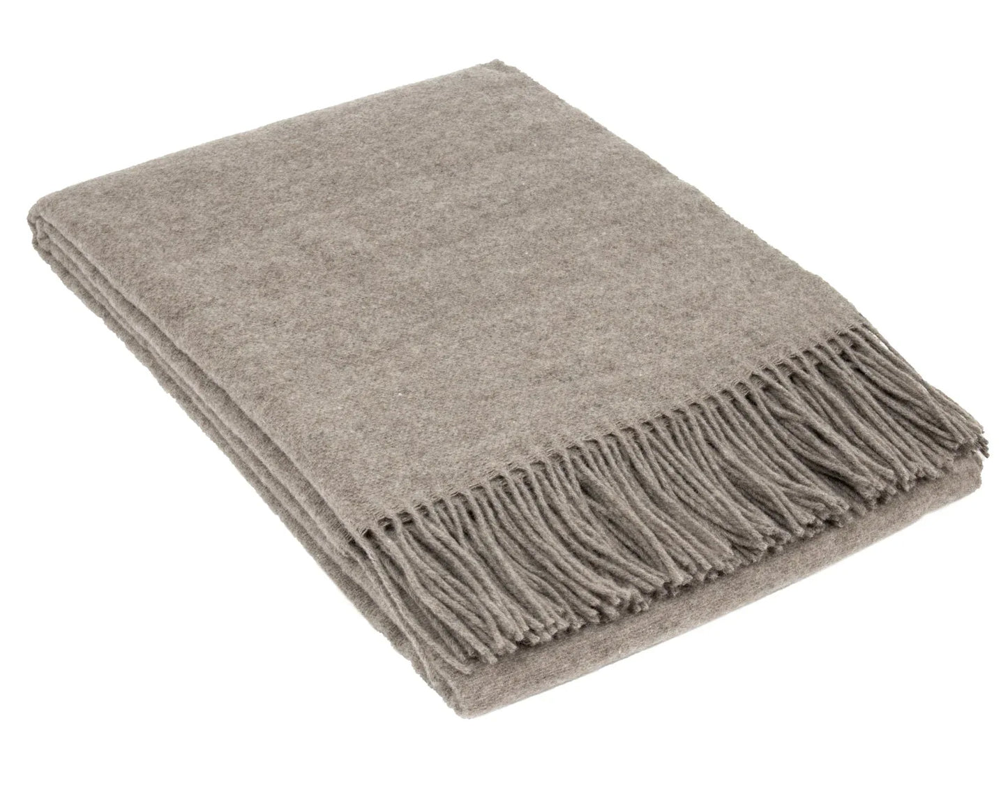 Chiswick Throw - Merino Wool/Cashmere - Stone - Mekamart Australia