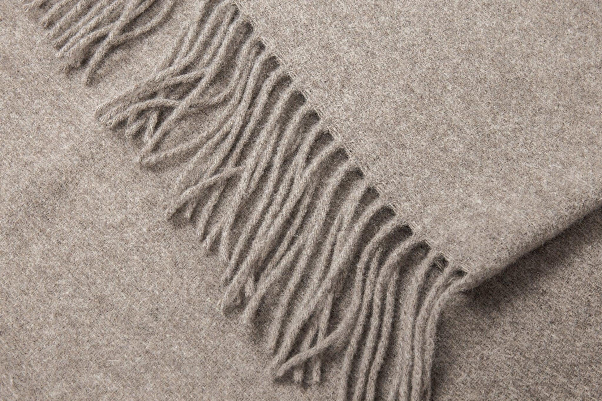 Chiswick Throw - Merino Wool/Cashmere - Stone - Mekamart Australia