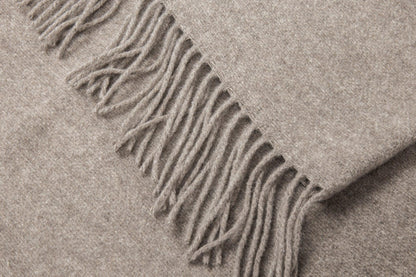 Chiswick Throw - Merino Wool/Cashmere - Stone - Mekamart Australia