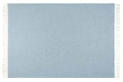 Chiswick Throw - Merino Wool/Cashmere - Blue - Mekamart Australia