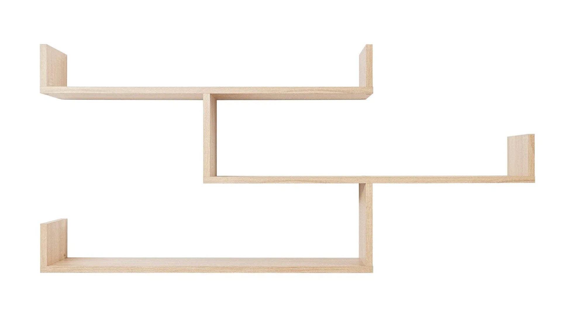 ZURICH MULTI LEVEL SHELF KIT (OAK) - Mekamart Australia