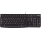 LOGITECH K120 Keyboard Quiet typing Spill-resistant Durable keys Thin profile Curved space bar Adjustable tilt legs