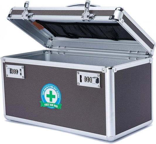 Portable Combination Medicine Box (Coffee/Large) - Mekamart Australia