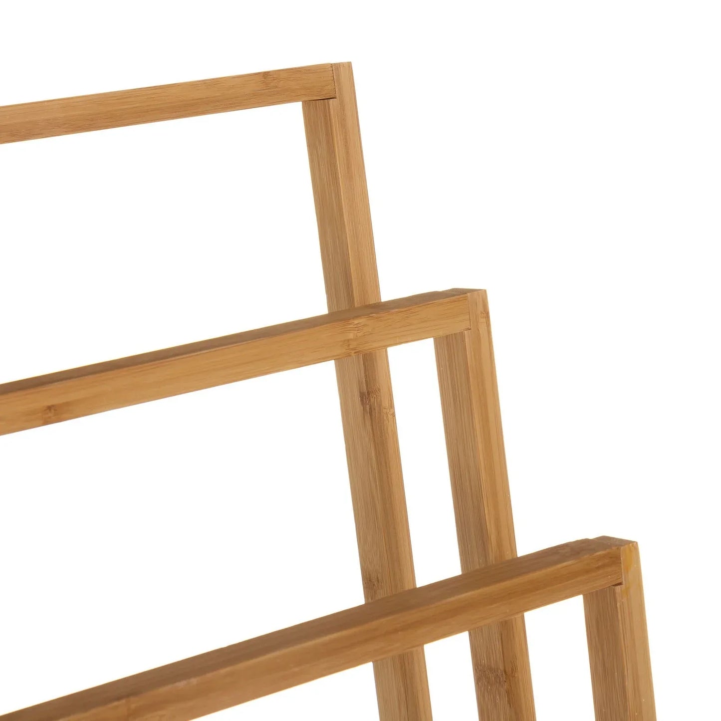 Bamboo Towel Bar Holder Rack 3-Tier Freestanding for Bathroom and Bedroom - Mekamart Australia
