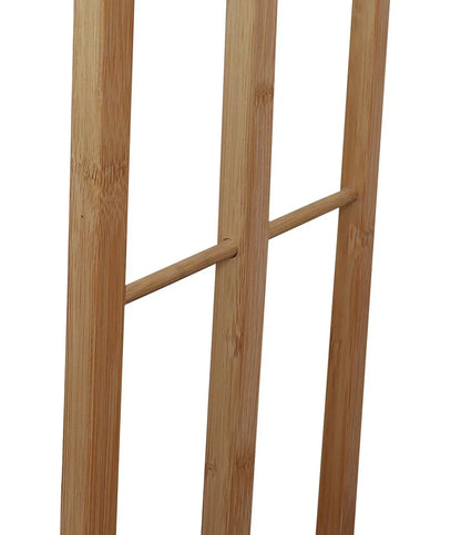 Bamboo Towel Bar Holder Rack 3-Tier Freestanding for Bathroom and Bedroom - Mekamart Australia