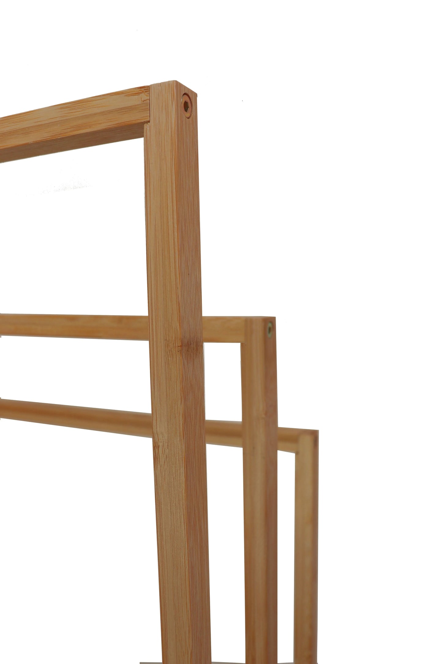 Bamboo Towel Bar Holder Rack 3-Tier Freestanding for Bathroom and Bedroom - Mekamart Australia