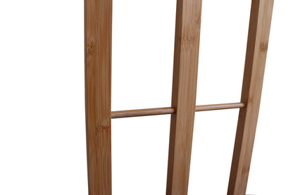 Bamboo Towel Bar Metal Holder Rack 3-Tier Freestanding for Bathroom and Bedroom - Mekamart Australia