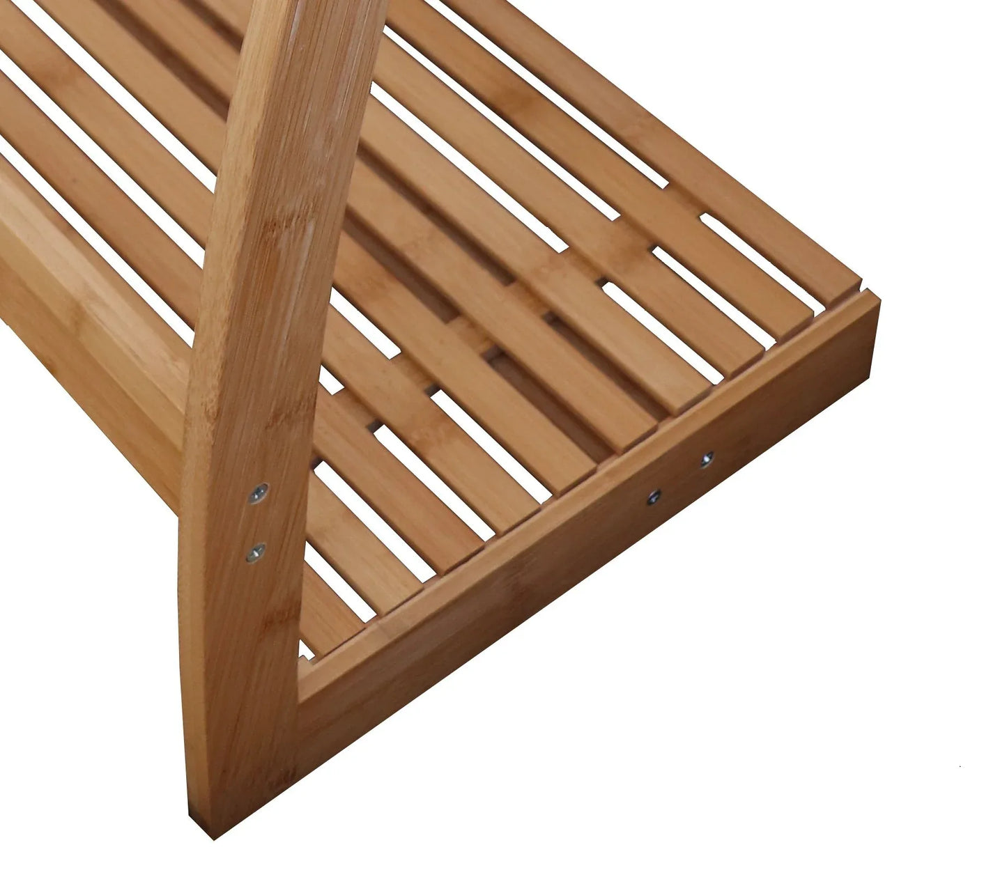 Bamboo Towel Bar Metal Holder Rack 3-Tier Freestanding and Bottom shelf for Bathroom - Mekamart Australia