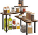 3-Tier Wooden Corner Shelf Kitchen Spice Rack Organiser Home Storage & Organisation - Mekamart Australia