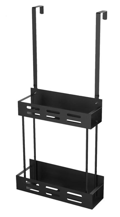 CARLA HOME Over the Door 2-tier Shower Caddy Organizer Shelf with Hooks for Bathroom - Mekamart Australia